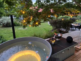 House with hot tub sauna Lake 300 m Boat included - 9