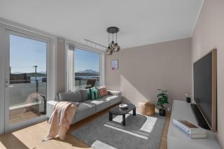 Moderne leilighet med sjøutsikt nær flyplass - Tromsø - 8