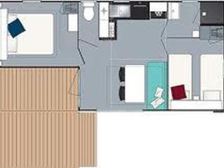 Mobil home confortable pour 4 personnes avec terrasse à Langogne - API-1-52-455 - Langogne - 4