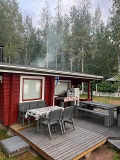 Mökki ja saunamökki Kurjenrahkan kansallispuistossa - Pöytyä - 9