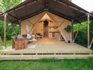 Safaritent met privé sanitair en extra groot terras 8 personen - 7