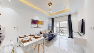 Al Ghaf - Upgraded One Bed with Pool View in Arjan - 1