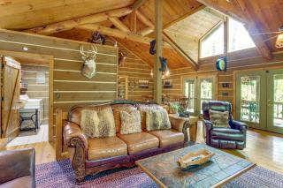 Drifting Feather Mountain Cabin Waterfront Deck - 1