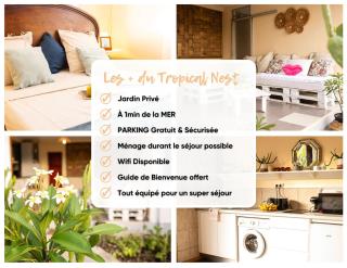 Le Tropical Nest - Idéal Couple & Famille - Jardin Privé - MER - Parking Privé - Quartier Calme - Clim - Wifi HD - 5min Plages - Linge de maison fourni gratuit - Capesterre-de-Marie-Galante - 9