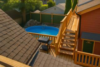 Quaint Attic Suite w Pool & Deck Access - Victoria - 5