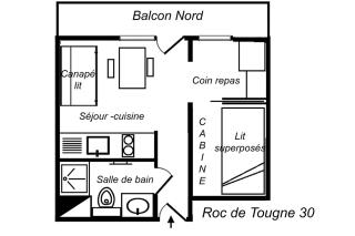 Résidence Roc De Tougne - JOLI STUDIO CABINE DANS LE CENTRE - SKIS AUX PIEDS MAE-0477 - 4