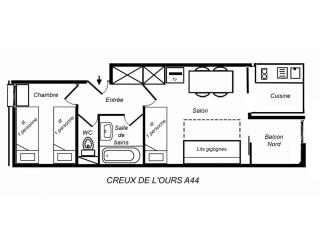 Résidence Creux De L Ours A - IDEALEMENT SITUE SKIS AUX PIEDS - PROCHE DES COMMERCES MAE-5734 - 4
