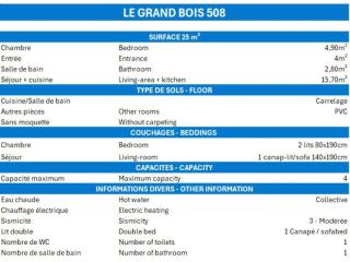 Résidence Grand Bois A - CONFORTABLE 2 PIECES, SKIS AUX PIEDS ET PROCHE DES COMMERCES MAE-2044 - La Tania - 1