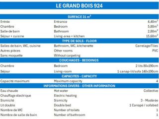 Résidence Grand Bois A - CONFORTABLE 2 PIECES, SKIS AUX PIEDS ET PROCHE DES COMMERCES MAE-2124 - La Tania - 1
