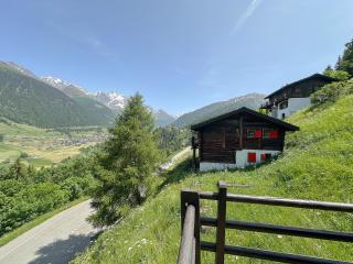 Chalet cosy, vue Alpes, cheminée & grande terrasse - Liddes - 9