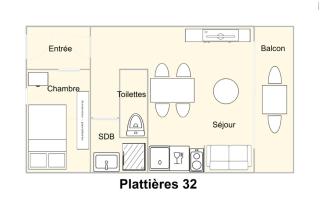Résidence Plattieres - CHARMANT 2 PIECES - SKIS AUX PIEDS - SUPERBE VUE MAE-6733 - 2