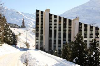 Résidence Caron - Studio lumineux · Départ et retour skis aux pieds · Balcon MAE-2734 - Les Menuires - 6