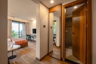 SaffronStays Terra - 4BR luxury pool villa with elevator, decks & private pool near Candolim and Reis Magos Fort - 4