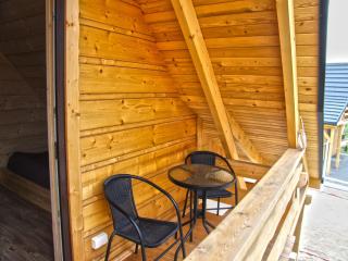 A wooden, eco-friendly house by the Goszcza lake Living room, 2 bedrooms - 6