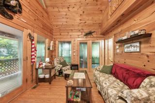 Cozy Creekside Cabin with Wraparound Porch home - 9