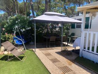 Camping les cigales bungalow tous équipés clim machine à lave - 3