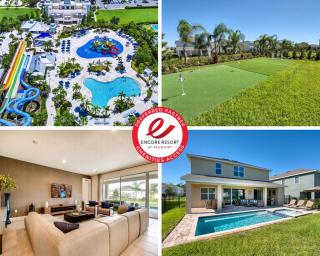 Chic Home With Mini Soccer Field, Golf Near Disney With Waterpark & Resort Access At Encore Resort - 7715Ff - 0