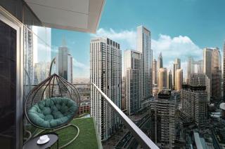 Restay Homes at Act Towers by Emaar - Pool access with Burj View included - Luxury Apartments in Downtown - 1