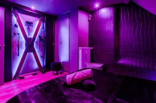 Love Room Escale du Desir - Balançoire d'amour, Croix de Saint André, Menottes et Fauteuil Tantra - love-room-alsace-67 - 8