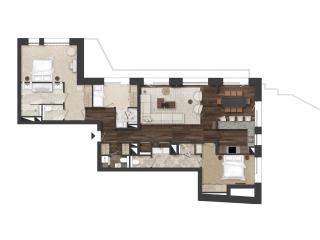 Luxueux appartement au cœur de Courchevel 1850 avec 3 chambres et accès direct retour ski - FR-1-830-15 - 2