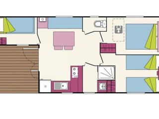 Mobil-home spacieux 6 personnes avec terrasse - API-1-52-331 - 4