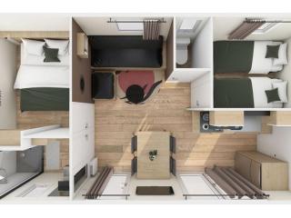 Mobil-home confortable avec 2 chambres et cuisine équipée - API-1-52-481 - 4