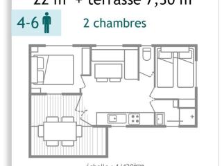 Mobil-home 6 pers avec terrasse à Chaillé-les-Marais - API-1-52-499 - 3
