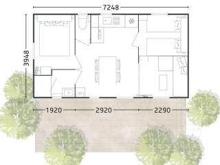 Mobil home spacieux avec terrasse à Limeuil - API-1-52-640 - 5