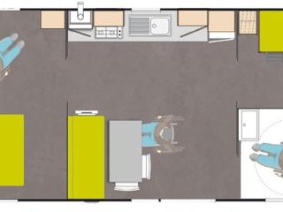 Mobil-home 4 pers. avec terrasse à Puget-Théniers - API-1-52-717 - Puget-Théniers - 3
