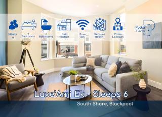 Luxe Ami Ek South Shore GF Apartment by PolkaStays - Blackpool - 0
