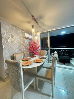 Apartamento exclusivo en el norte Barranquilla amoblado ,3 parqueadero privados ,3 habitaciones privadas con aire acondicionado recepción 24 horas piscinas gym vista al río - Barranquilla - 9