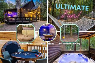 FUN Cabin: Tetherball, Spa, Pool Tables, Games! - 7