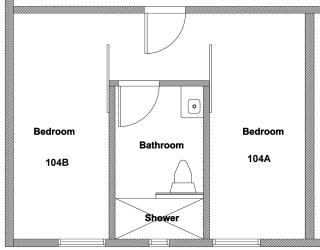 New 2BR1BA Apartment CoLiving Comfort Full3 - 3