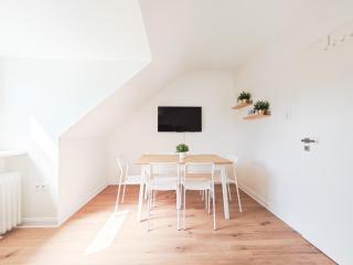 Tolstov Apartments - 3 Room Attic Apartment - Kitchen - 5 min to Messe DUS - 2