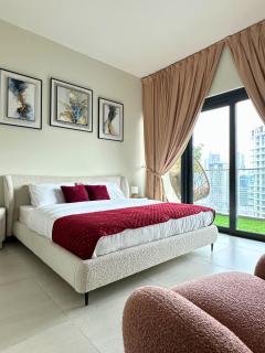 Sleek 1BHK, Cozy Retreat Near Burj Khalifa & Canal - 7