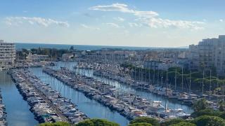 Carnon Plage, Vue panoramique sur mer port proche Parc Expo - 8