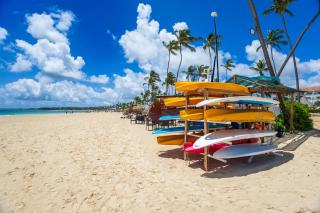 2BR Tropical Escape - Private Terrace, BBQ, Pool, Walk to Beach - 0