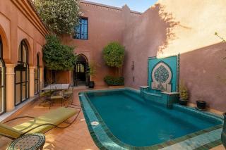 Villa de luxe Dar Lamia Marrakech Palmeraie 4 suites, piscines intérieure privé & extérieure, jardin arboré & services exclusifs - 3