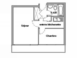 Appartement cosy 4 personnes, balcon, pied des pistes, proche garderie, Chamrousse 1750 - FR-1-340-39 - 1