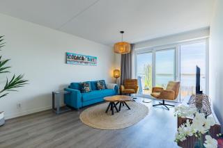 Vakantiewoning aan het strand - tuin en terras met haven- & zeezicht - Vista Maris - Nr 14 - 1
