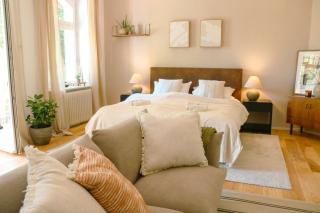 Big-size Bett Gartenapartment - 8