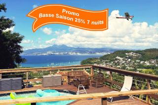 F3 Famille ou Amis - Piscine, Vue Mer et Calme - Anse à l'Âne, 3-Îlets - 0