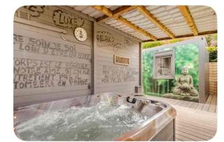 La chambre du puits avec 2 jacuzzis , sauna et Hammam privatif - 5