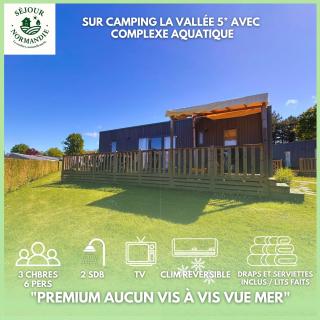 Houlgate - 254 - RARE VUE MER Magnifique Mobilhome 6 pers 3 chambres 2 SDB sur Camping 5 étoiles - 0