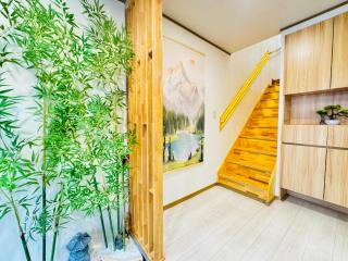 桜 机场直达 车站步行5分 高级和风民宿 4间7床14人 宽敞客厅带Netflix - 6