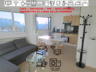 37m2 lumineux face gare SNCF, WIFI, NETFLIX, café et thé offerts - 0