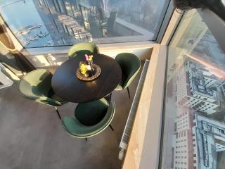 SeaTowers 28 TOP FLOOR WATERFRONT PENTHOUSE! Sea & City PANORAMIC VIEW from GLASS CORNER TRIANGLE! 75m2! Terrace! Short&Long Stay! Parking! - 5