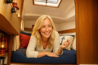City pulse on small boat in Karlskrona - 9