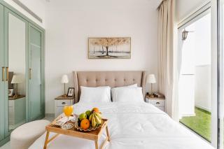 Luxury 1BR Lagoon View Arjan near Miracle Garden Vincitore Benessere by Green Sky Holiday Homes - 8