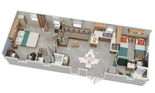 mobil home Piriac 2 chambres 4 à 6 pers - 9